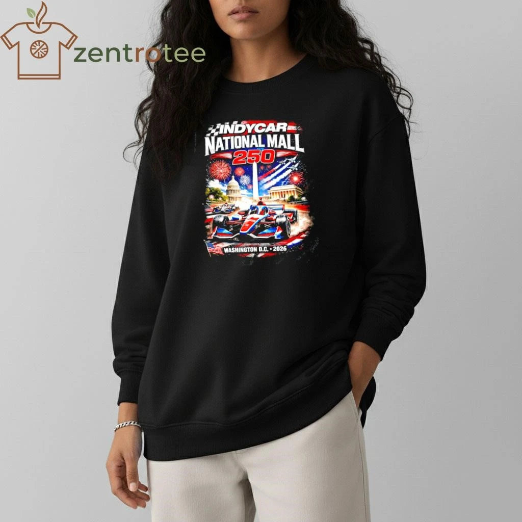 IndyCar National Mall 250 Washington DC 2026 Patriotic Racing Graphic Tee