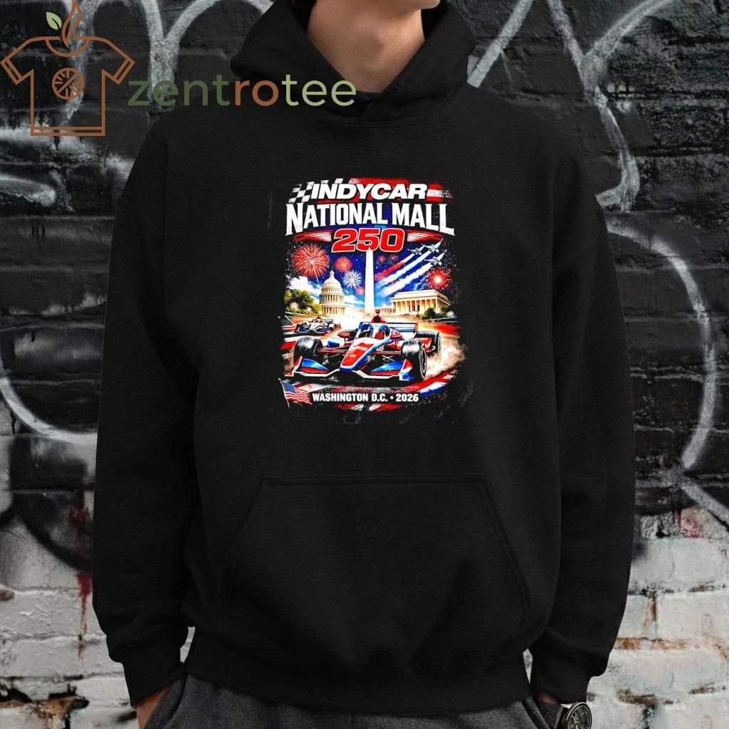 IndyCar National Mall 250 Washington DC 2026 Patriotic Racing Graphic Tee