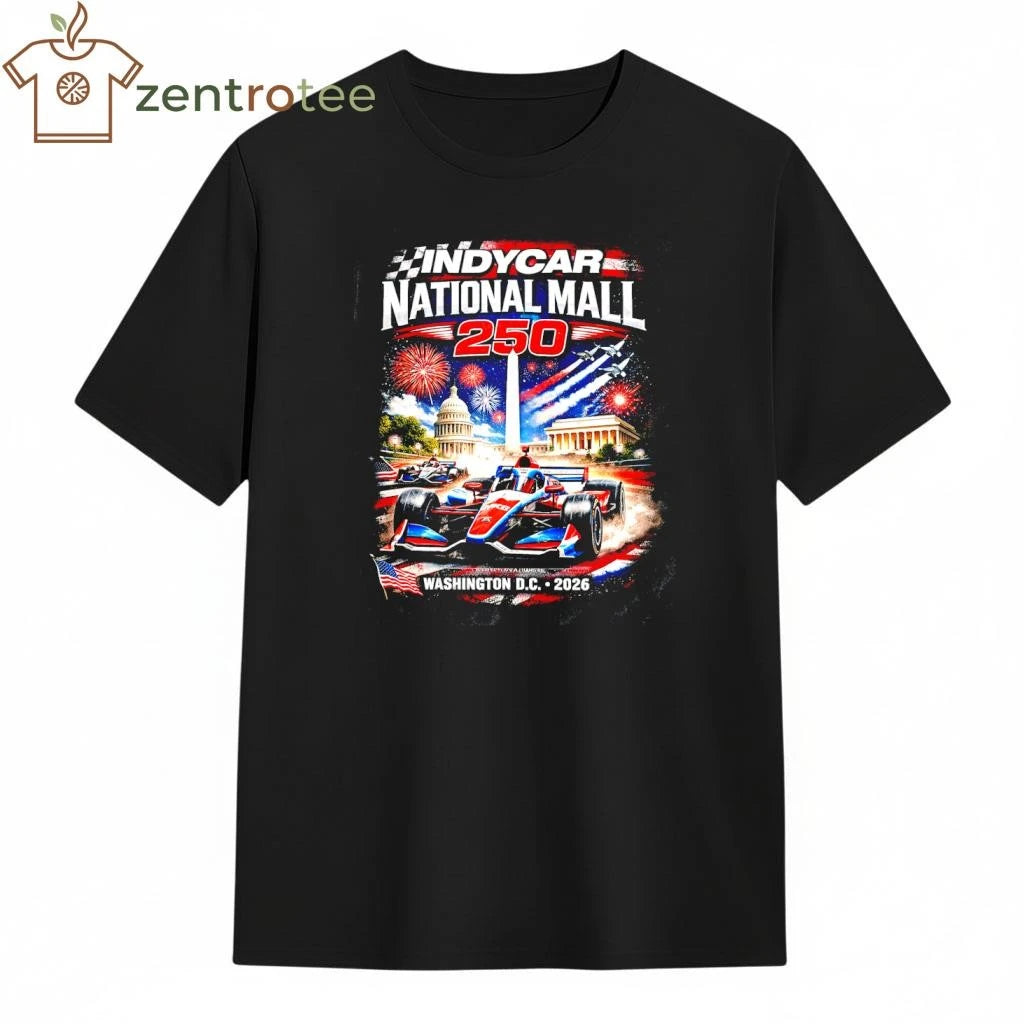 IndyCar National Mall 250 Washington DC 2026 Patriotic Racing Graphic Tee