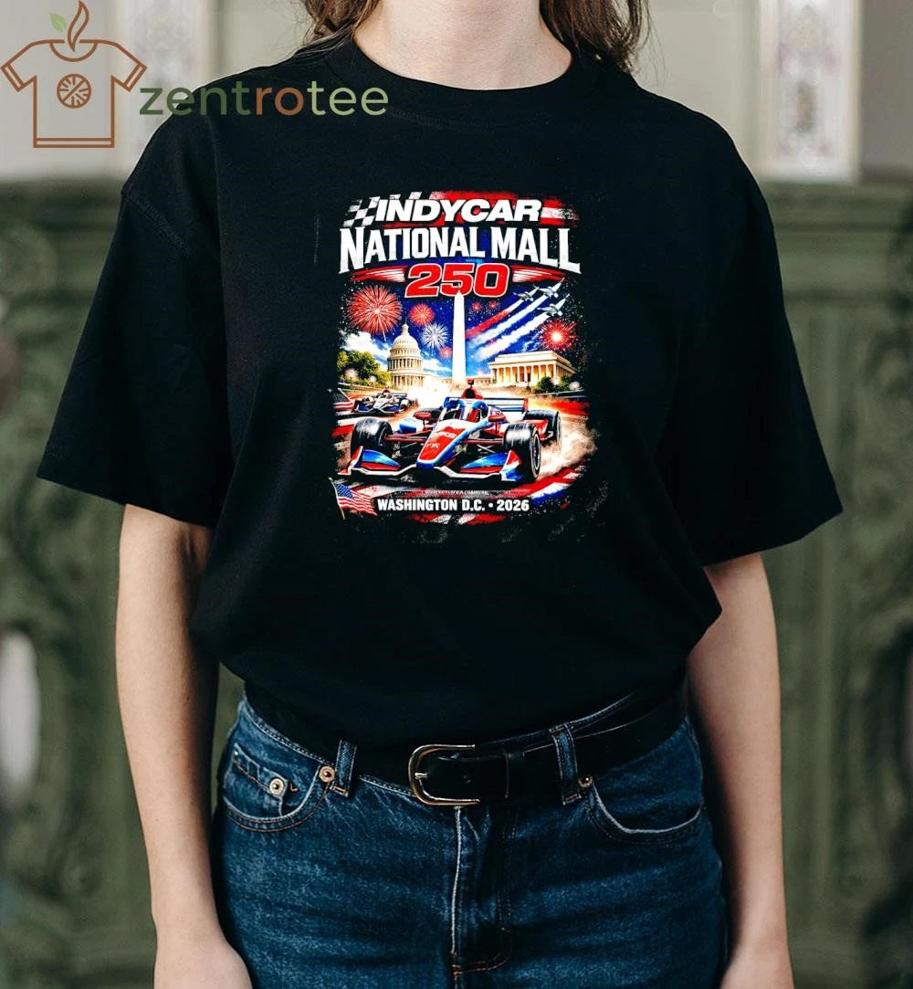 IndyCar National Mall 250 Washington DC 2026 Patriotic Racing Graphic Tee
