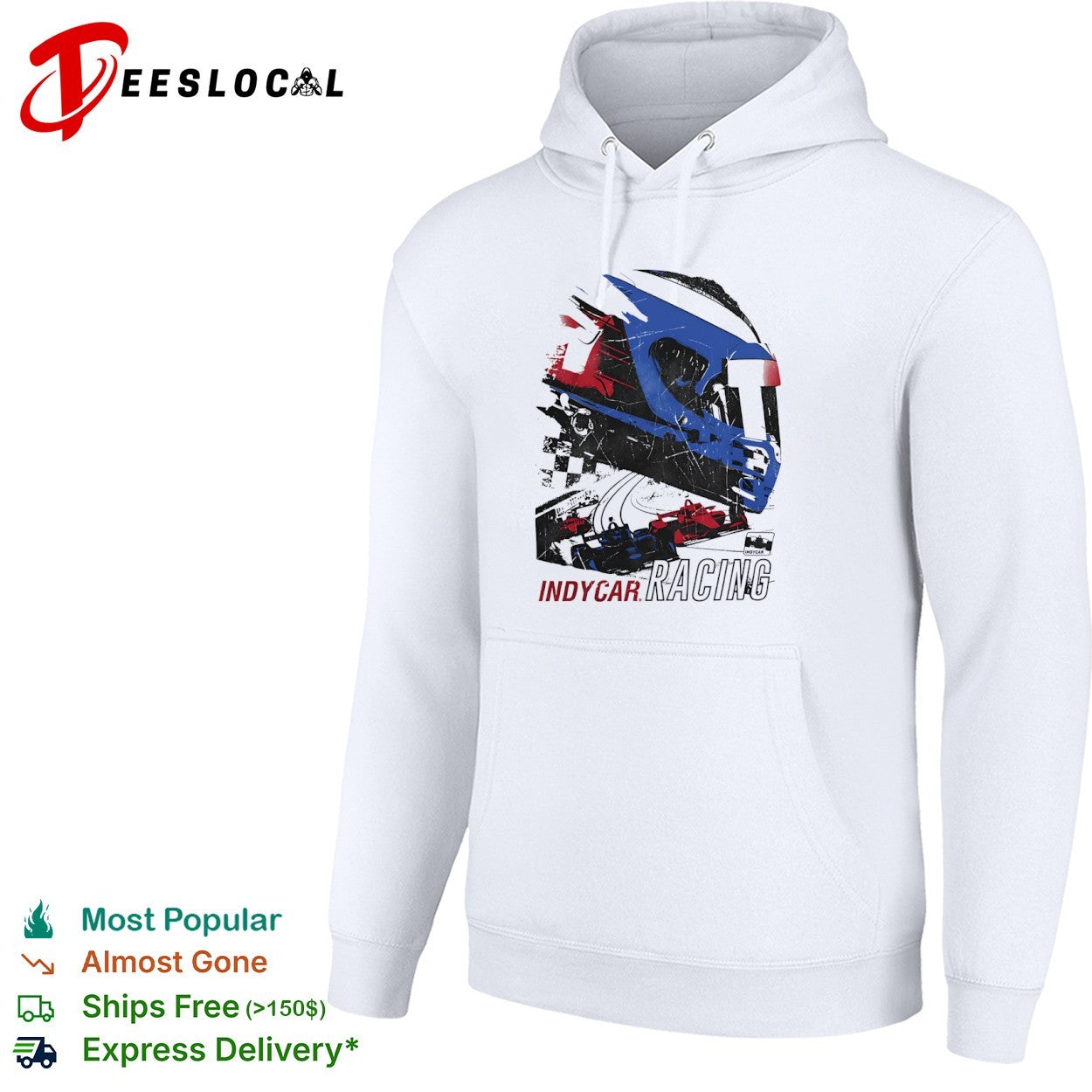 IndyCar Racing Helmet and Open Wheel Race Cars Shirt