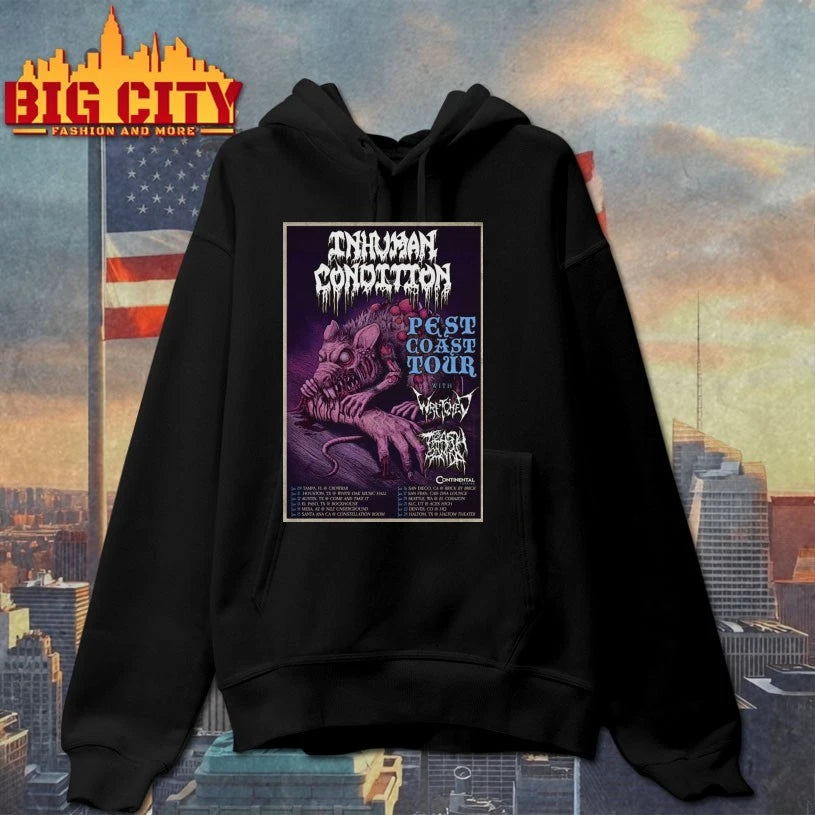 Inhuman Condition 2026 Pest Coast Tour Poster shirt