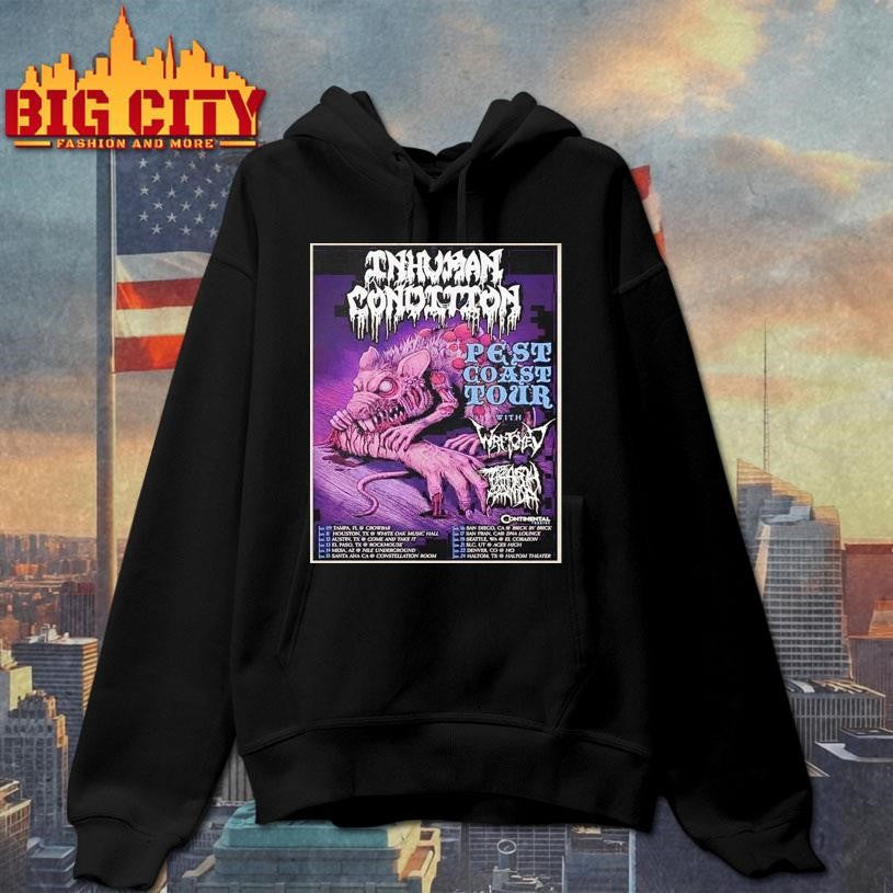 Inhuman Condition Pest Coast Tour 2026 Shirt