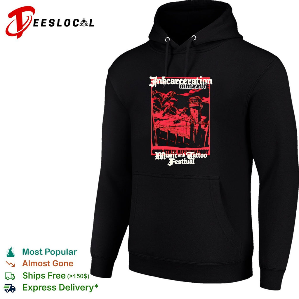 Inkcarceration Music and Tattoo Festival Ohio State Reformatory raven tower shirt