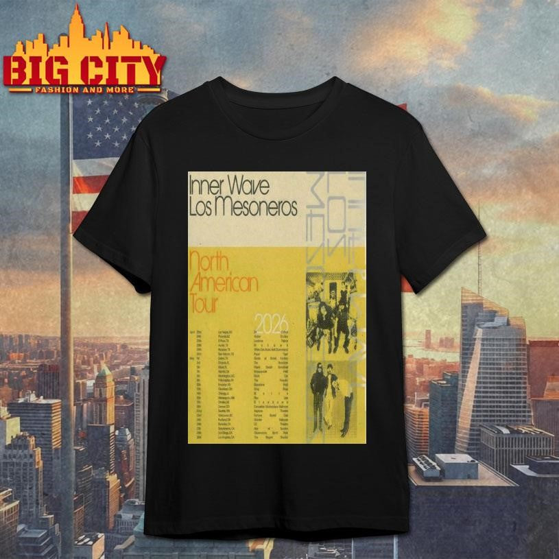 Inner Wave &amp; Los Mesoneros North American Tour 2026 Poster Shirt