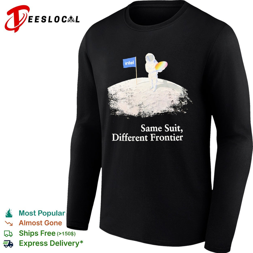 Intel astronaut same suit different frontier technology shirt