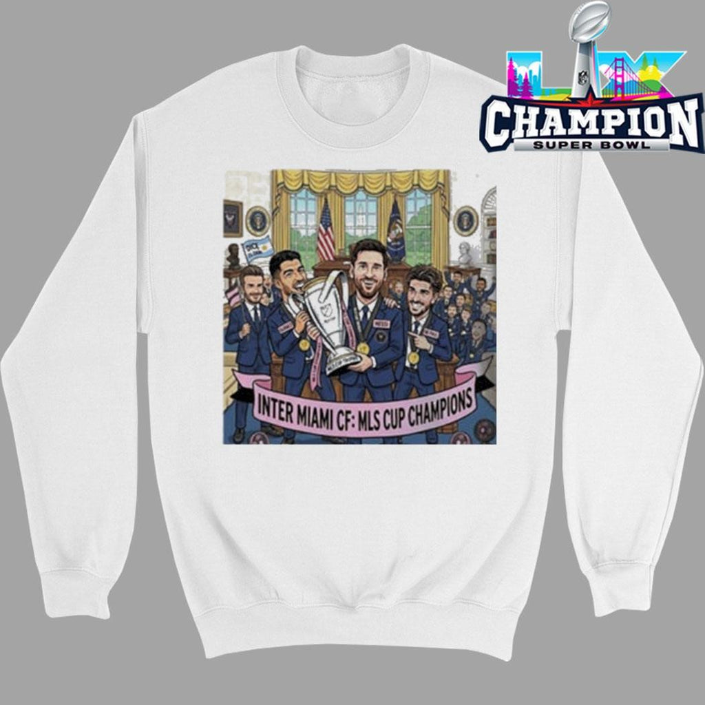 Inter Miami Fc Champions Mls Cup 2026 Heading To White House Shirt