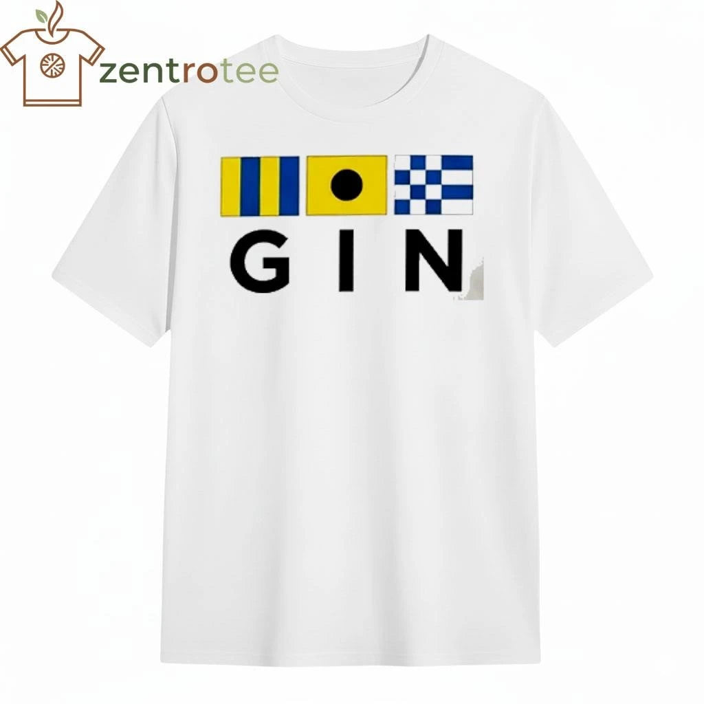 International Code Gin flag tee
