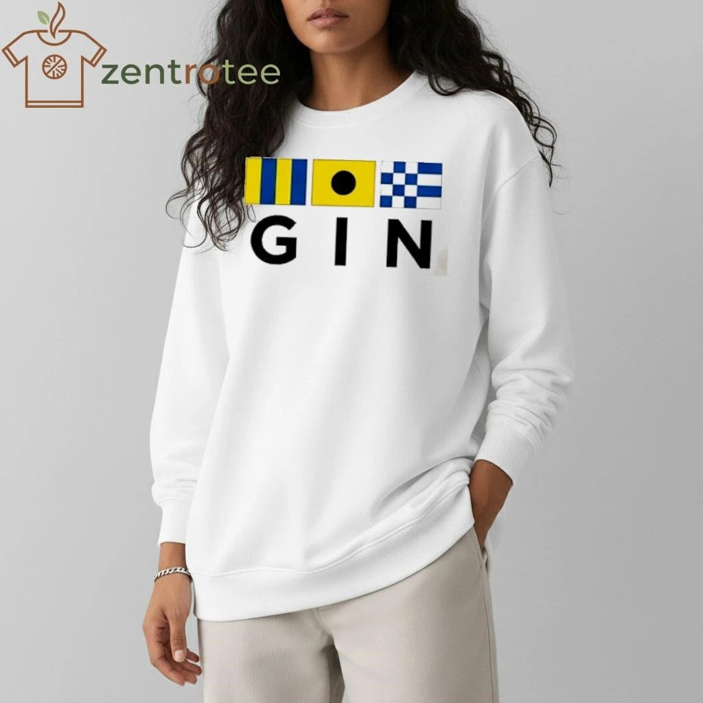 International Code Gin flag tee