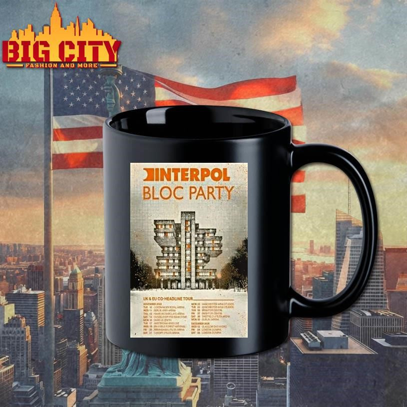 Interpol And Bloc Party Uk Eu Co Headline Tour Nov 2026 Shirt