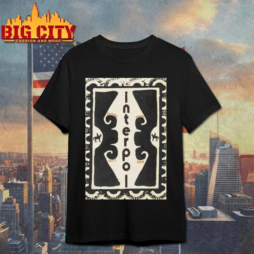 Interpol April 11 2026 In Indio CA Poster Shirt