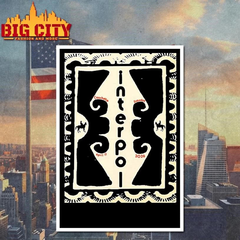 Interpol Coachella Night 1 Event Poster On April 11 2026 Shirt