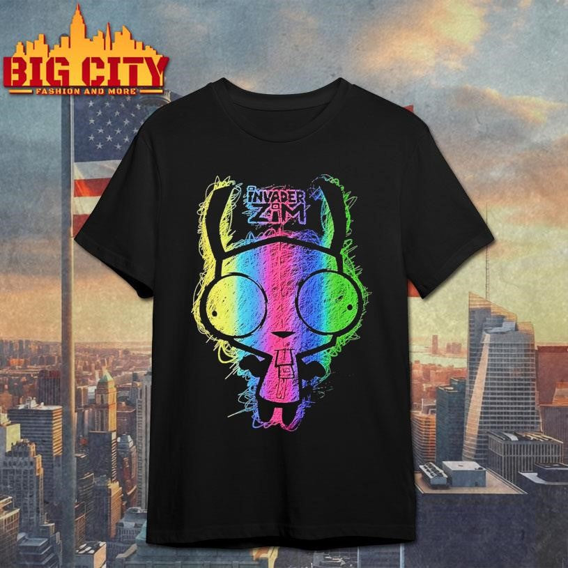 Invader Zim GIR Rainbow Scribble 2025 Shirt