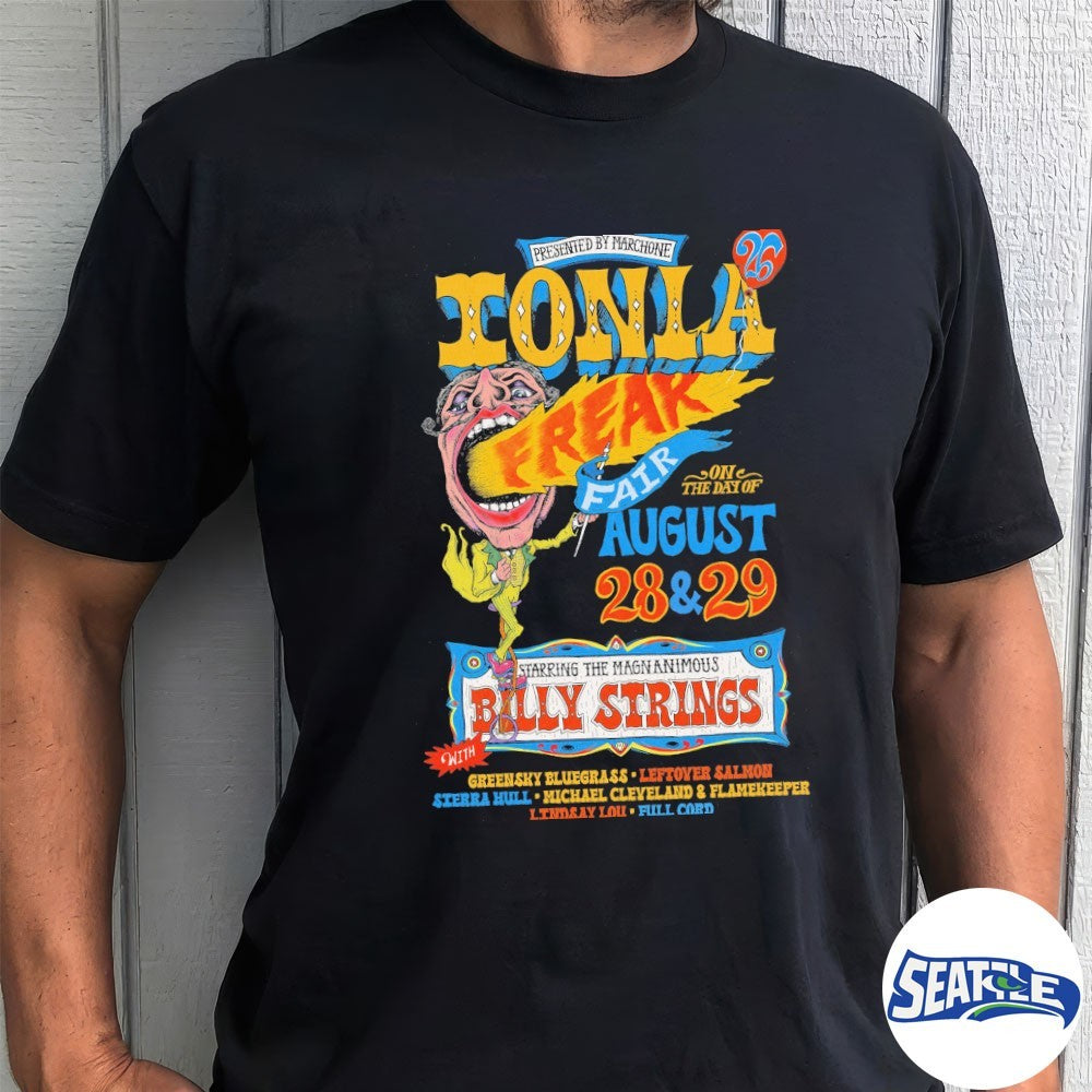 Ionia Free Fair August 28th and 29th, 2026 Starring The Magnanimous Billy Strings shirt