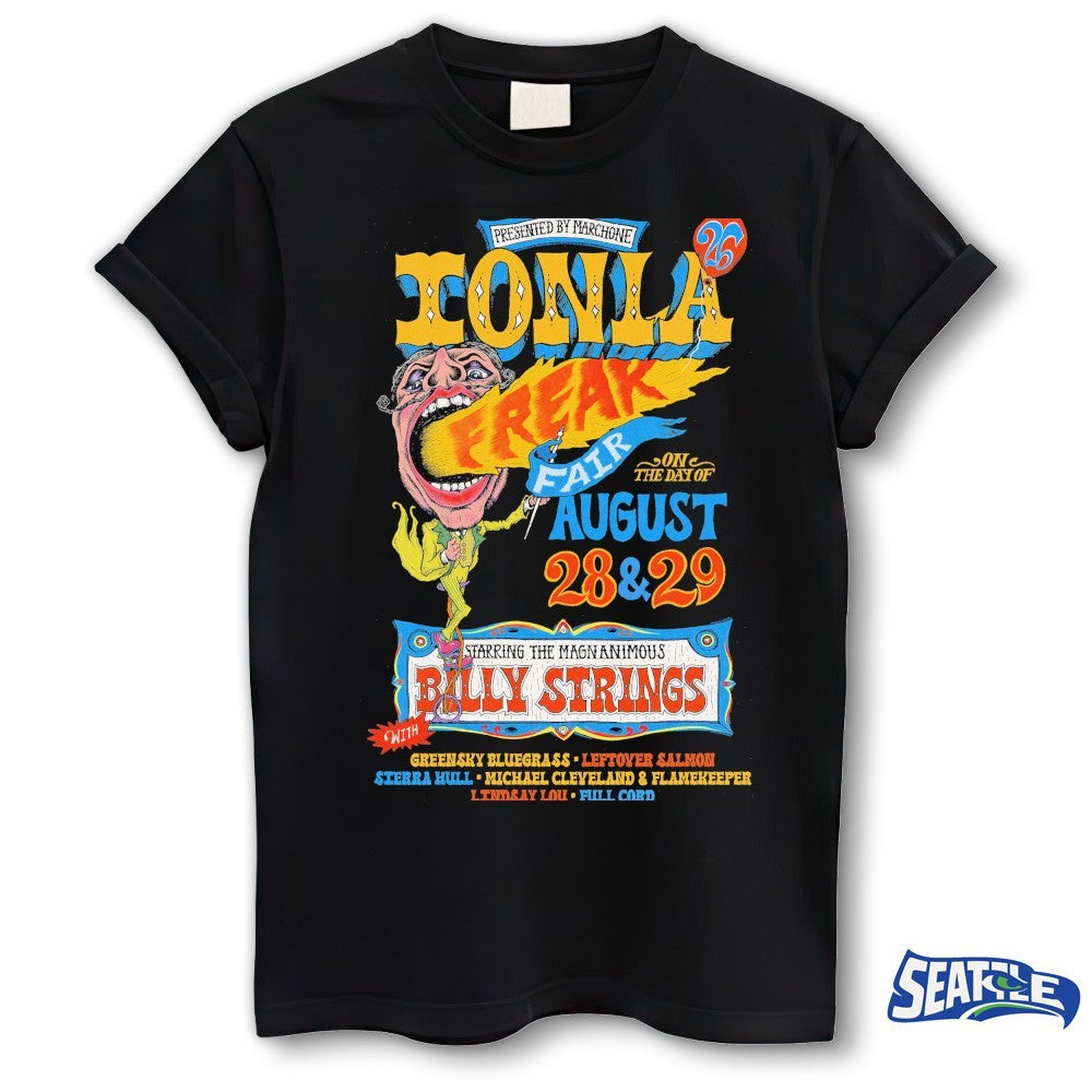 Ionia Free Fair August 28th and 29th, 2026 Starring The Magnanimous Billy Strings shirt