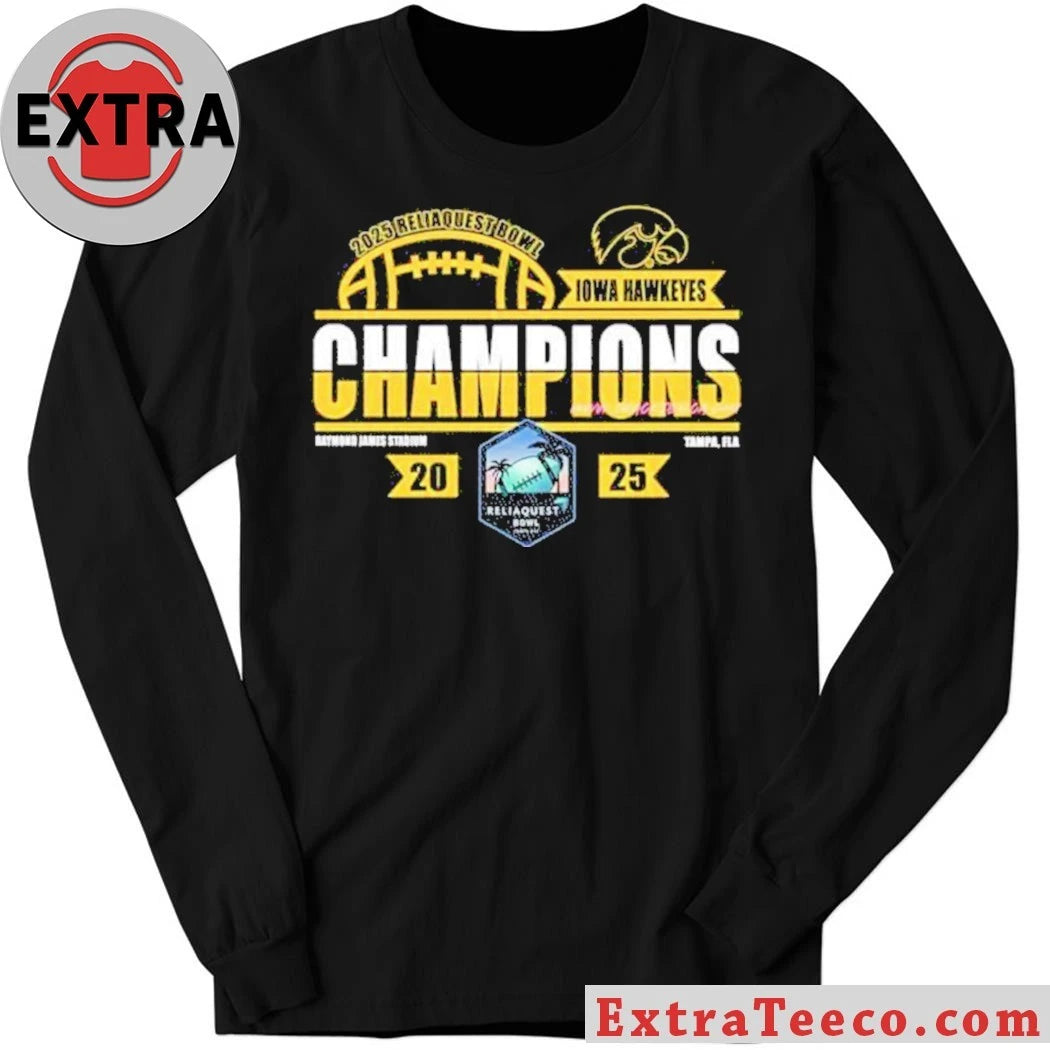 Iowa Hawkeyes 2025 ReliaQuest Bowl Logo T-Shirt
