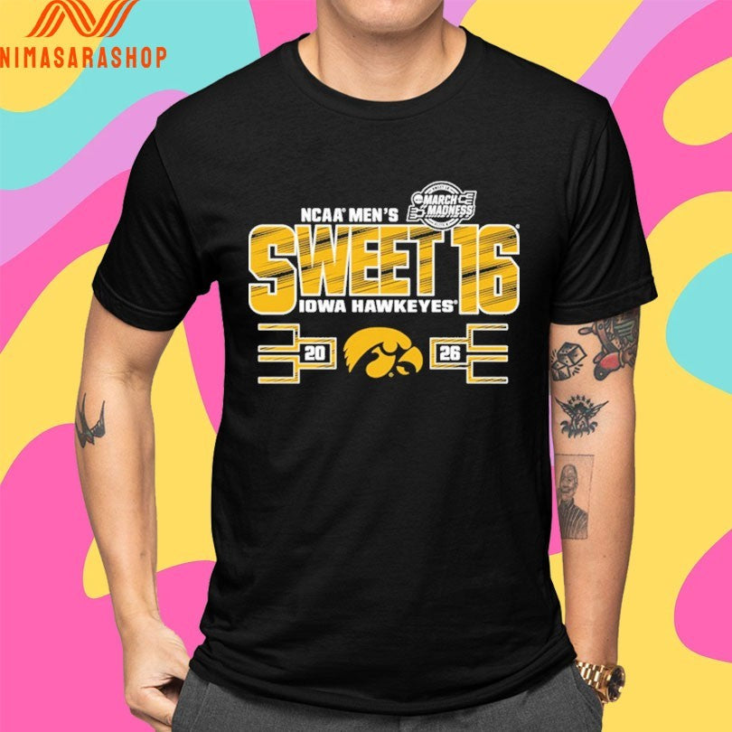 Iowa Hawkeyes 2026 Ncaa Men’s Basketball Sweet 16 March Madness Shirts