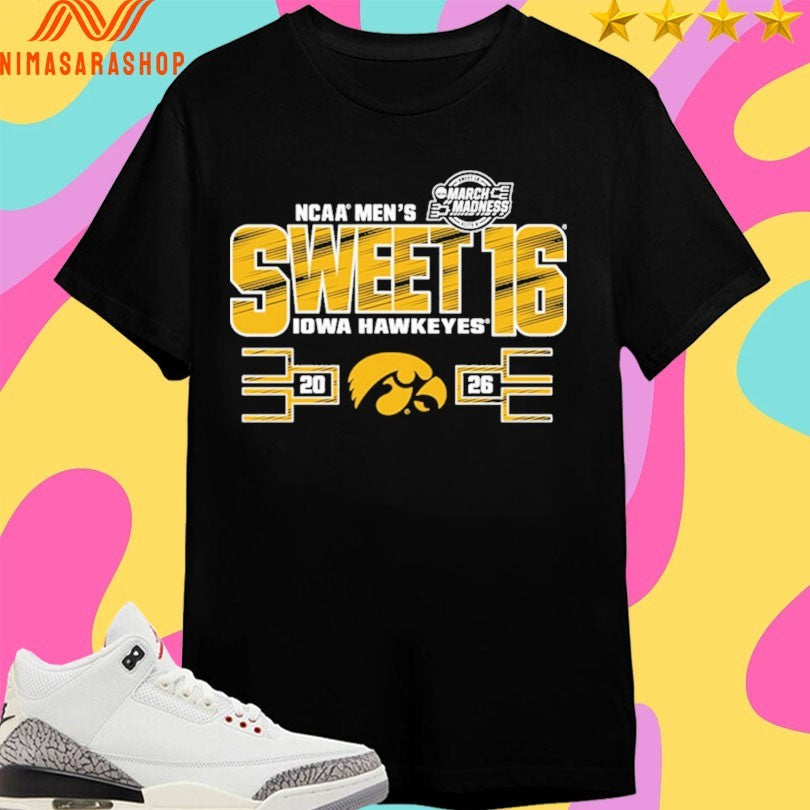 Iowa Hawkeyes 2026 Ncaa Men’s Basketball Sweet 16 March Madness Shirts
