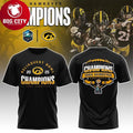 Iowa Hawkeyes Reliaquest Bowl Champions Two Sided Shirt