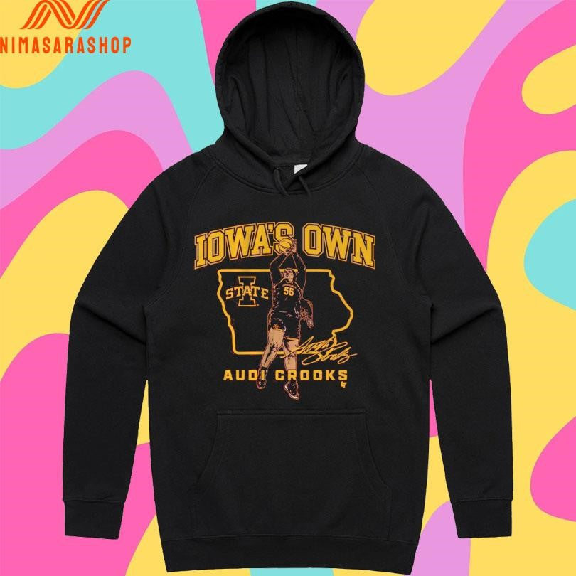 Iowa State Basketball Iowa’s Own Audi Crooks State Star Signature Shirts