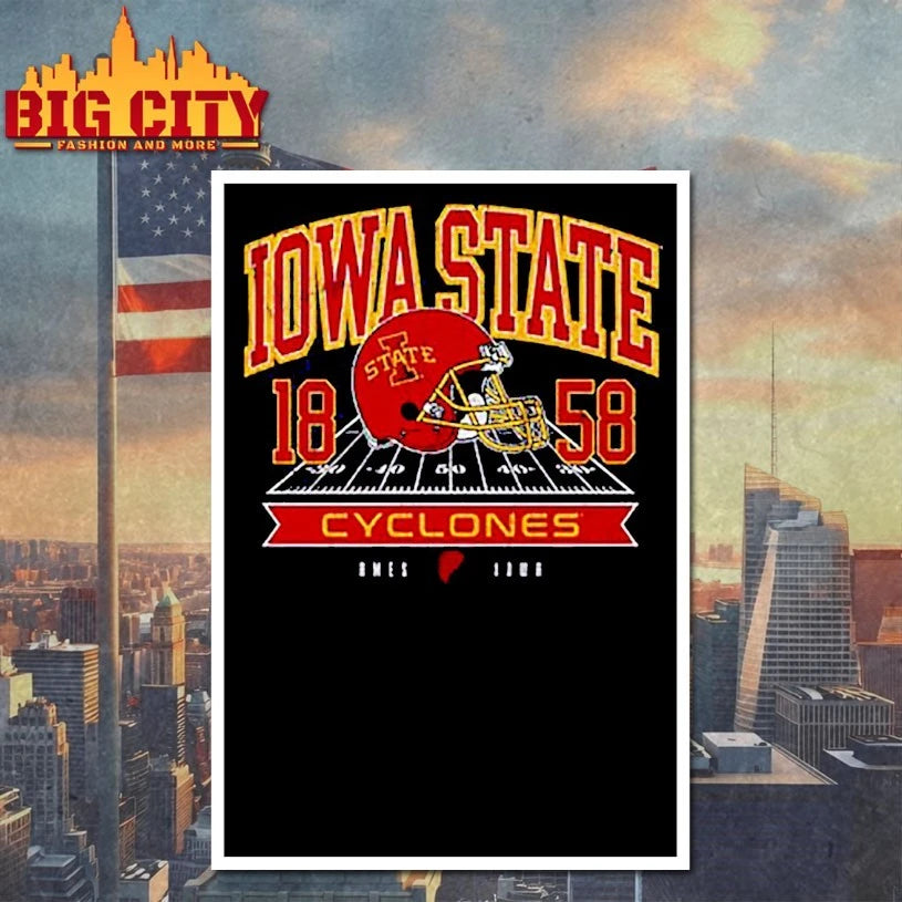 Iowa State Cyclones Black All American Football No Boundaries Shirt