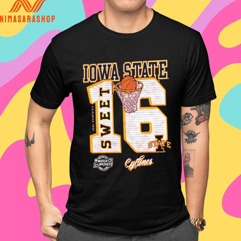 Iowa State Cyclones Cardinal 2026 Ncaa March Madness Sweet 16 Shirts