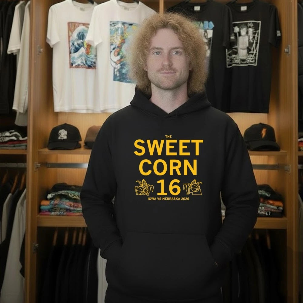 Iowa Vs Nebraska Sweet Corn 16 Charcoal Shirt