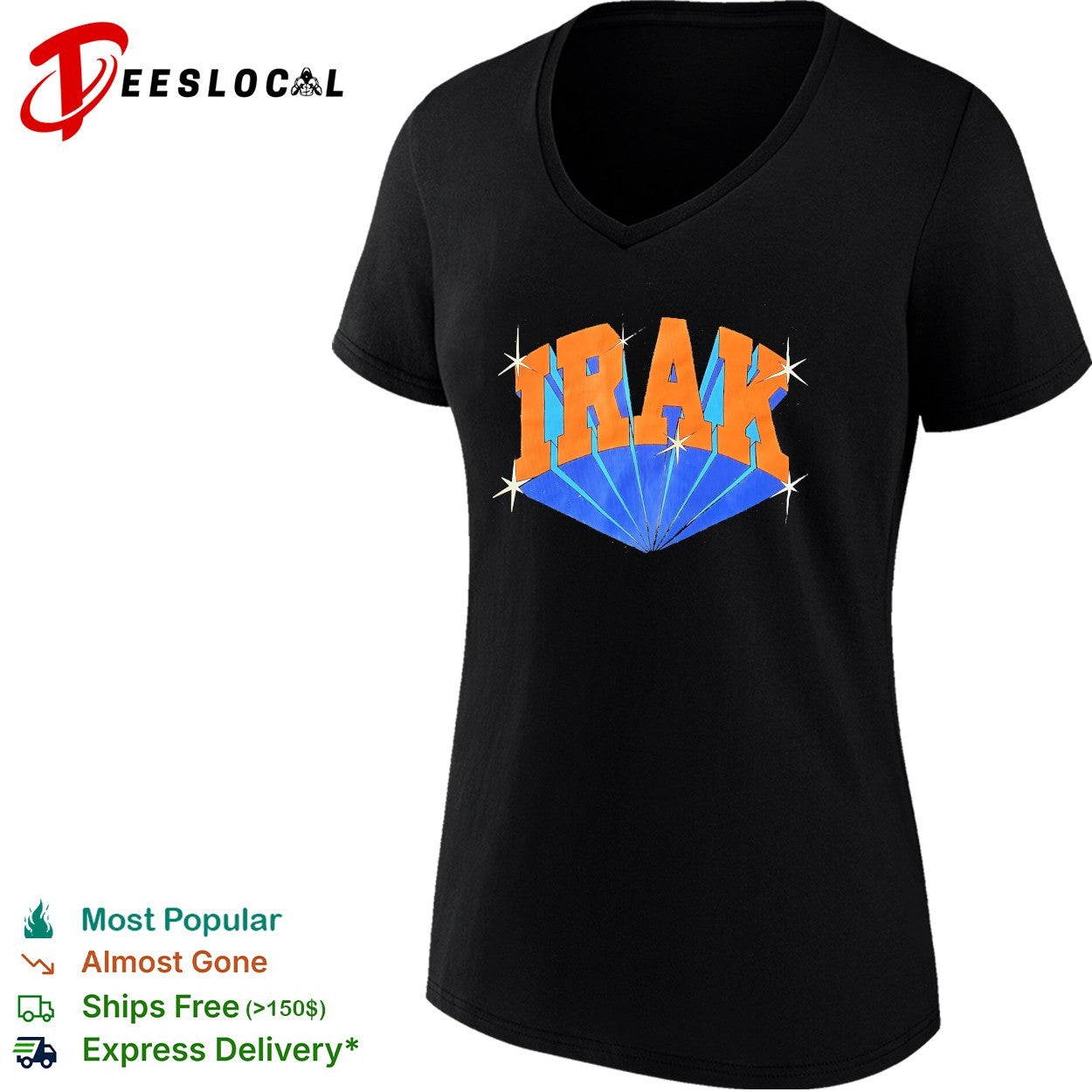 Irak logo sparkle shirt