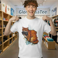 Iran Map Orange Tabby Cat Shirt