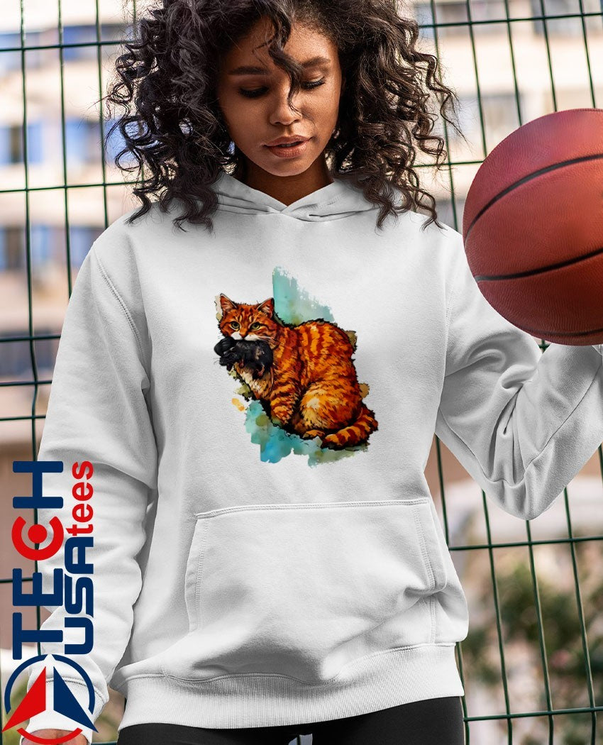 Iran map orange tabby cat shirt