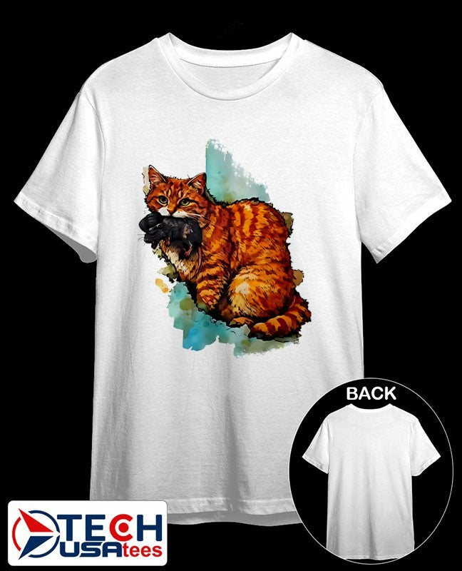 Iran map orange tabby cat shirt