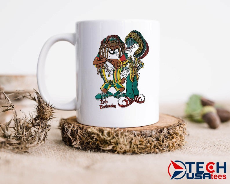 Irie Barbados Bugs Bunny and Taz Rasta shirt