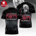 Iron Maiden Music Killers 45Th Anniversary Two Sided Shirt