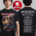 Iron Maiden Run For Your Lives World Tour 2025 2026 Two Sided Shirt