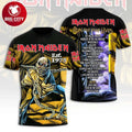 Iron Maiden Run For Your Lives World Tour Two Sided Shirt