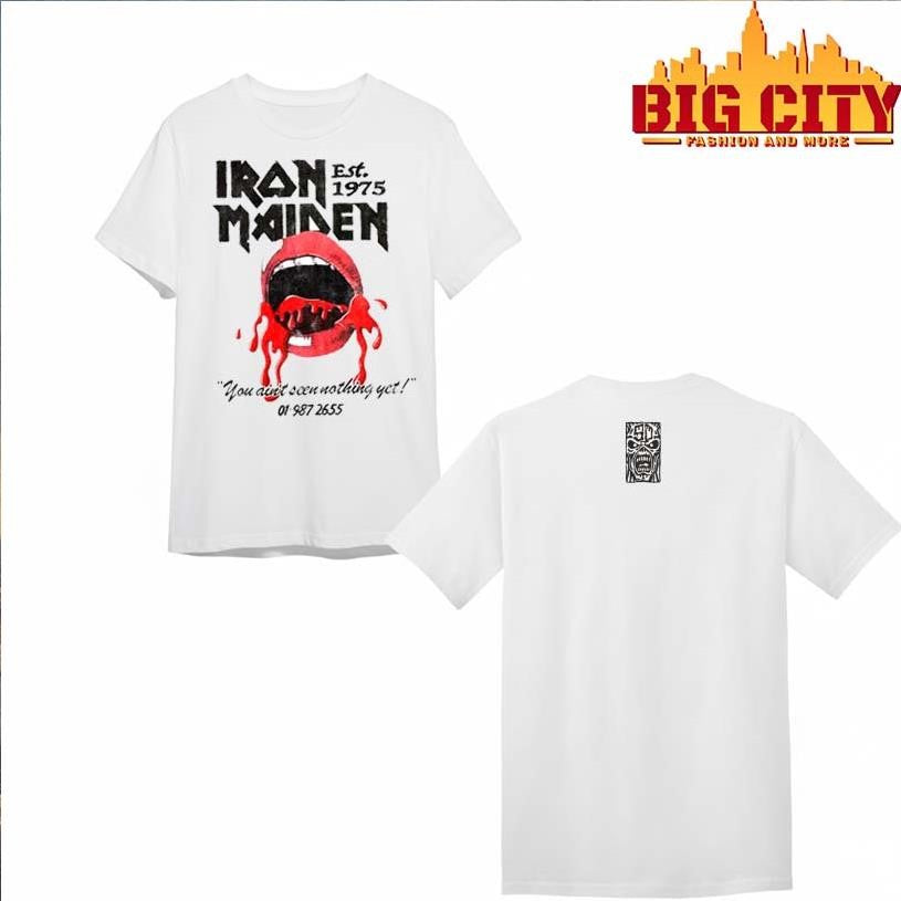 Iron Maiden You Ainot Seen Nothing Yet 1975 Two Sided Shirt