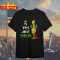 Is This Jolly Enough Grinch and Max Dog Christmas Tree Merry Xmas shirt