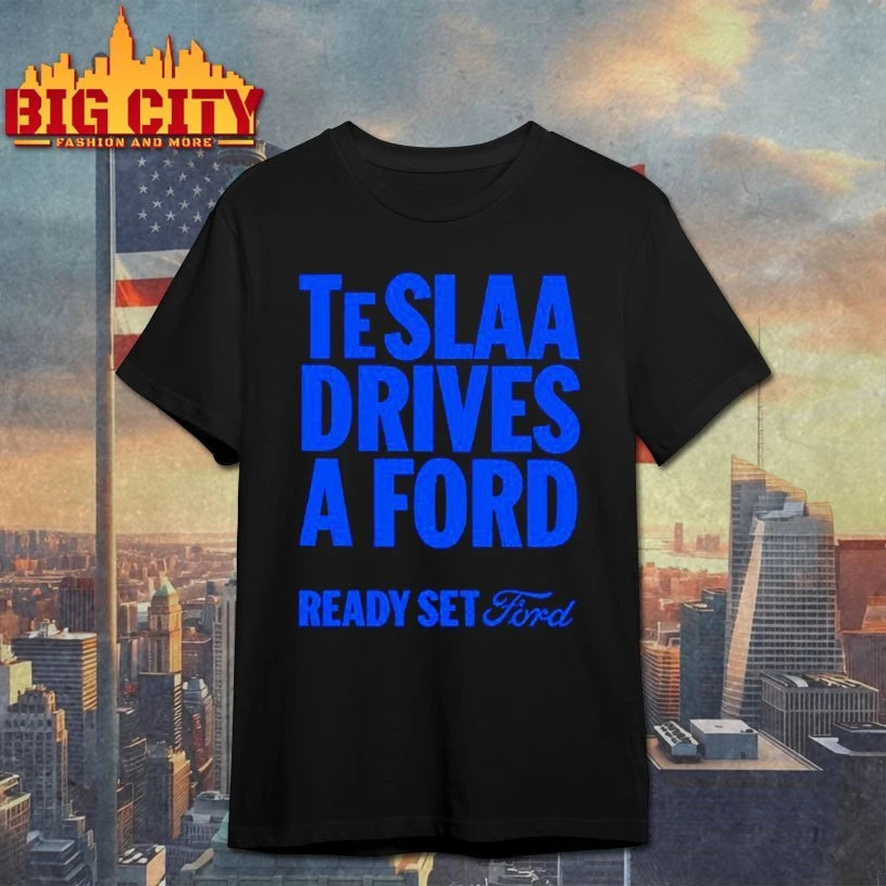 Isaac Teslaa Wearing Teslaa Drives A Ford Ready Set Ford Shirts
