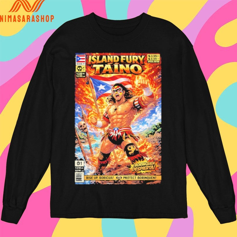 Island Fury Taino Taino Comic Book Cover Shirts