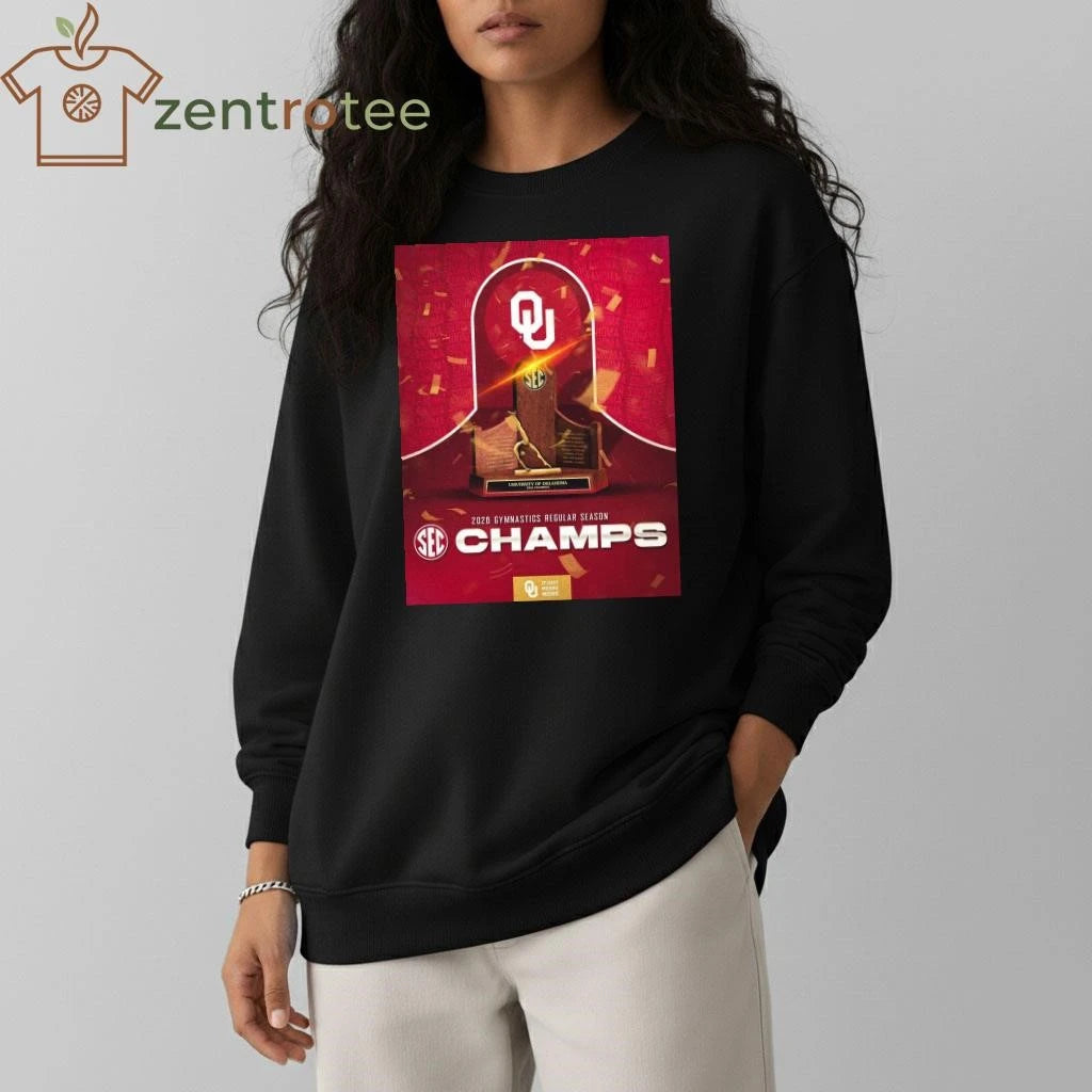 It Just Means More Oklahoma Sooners Women’s Gymnastics 2026 SEC Regular Season Champions Trophy tee