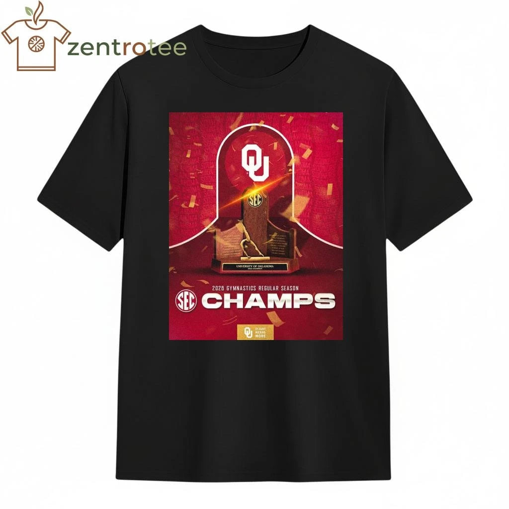 It Just Means More Oklahoma Sooners Women’s Gymnastics 2026 SEC Regular Season Champions Trophy tee