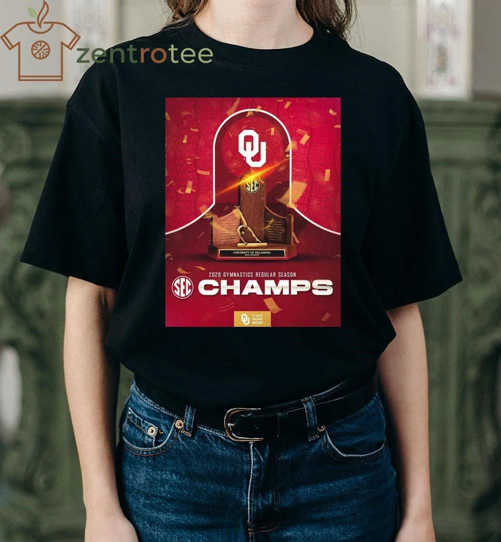 It Just Means More Oklahoma Sooners Women’s Gymnastics 2026 SEC Regular Season Champions Trophy tee
