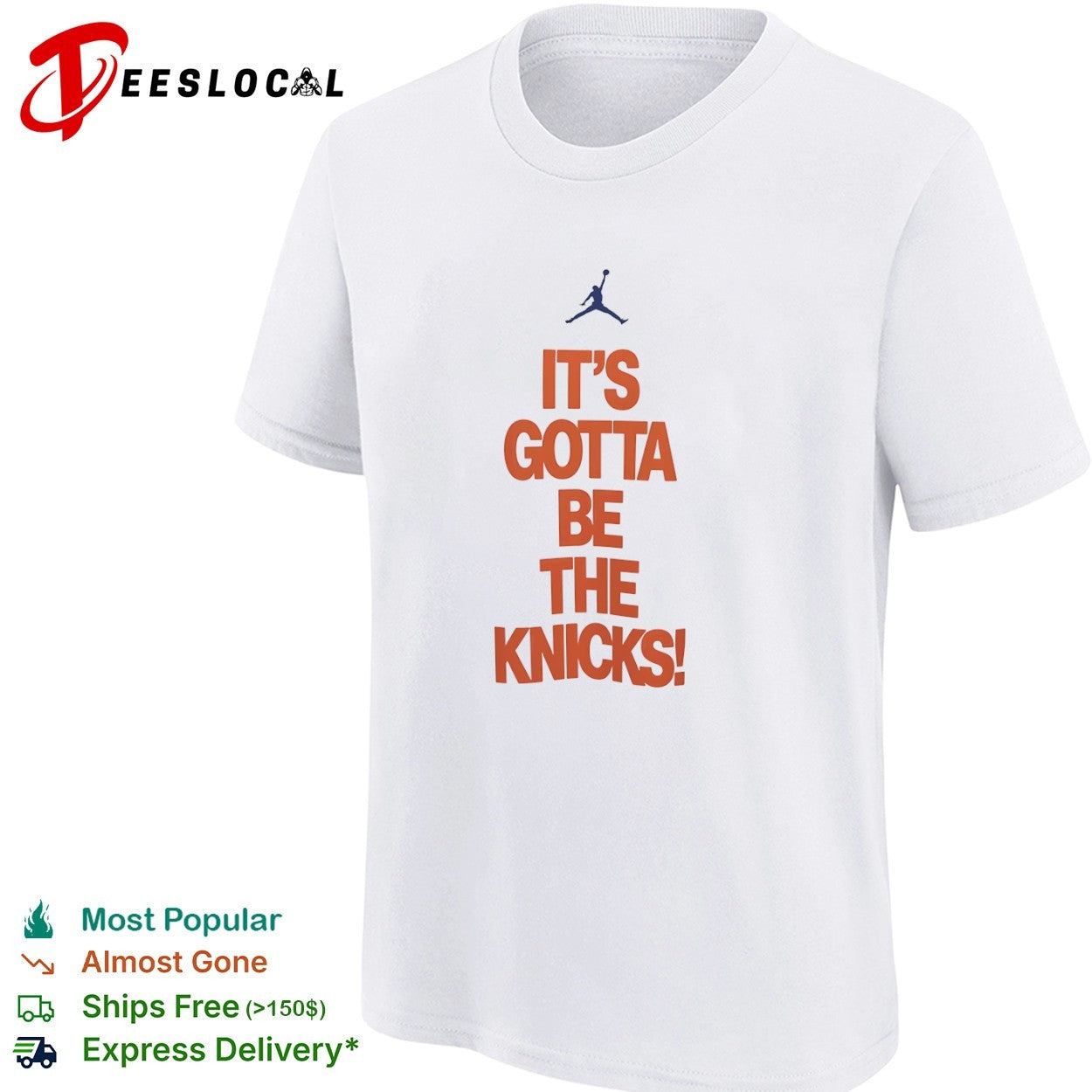 It is gotta be the Knicks New York Knicks shirt