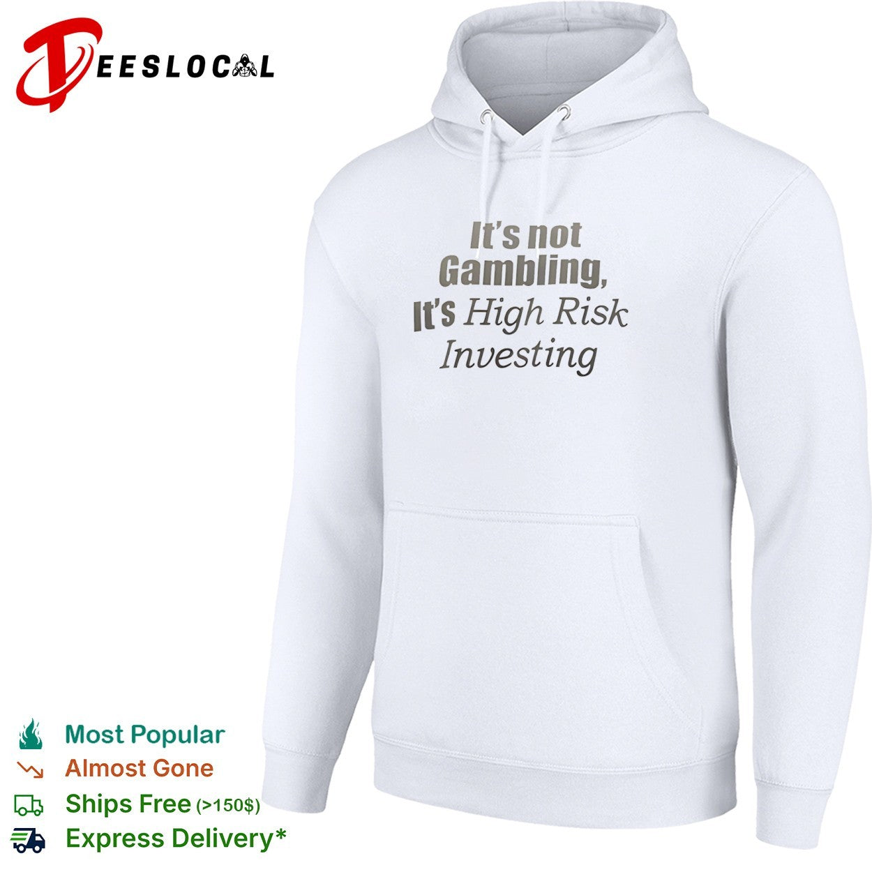 It is not gambling it is high risk investing funny financial market meme shirt