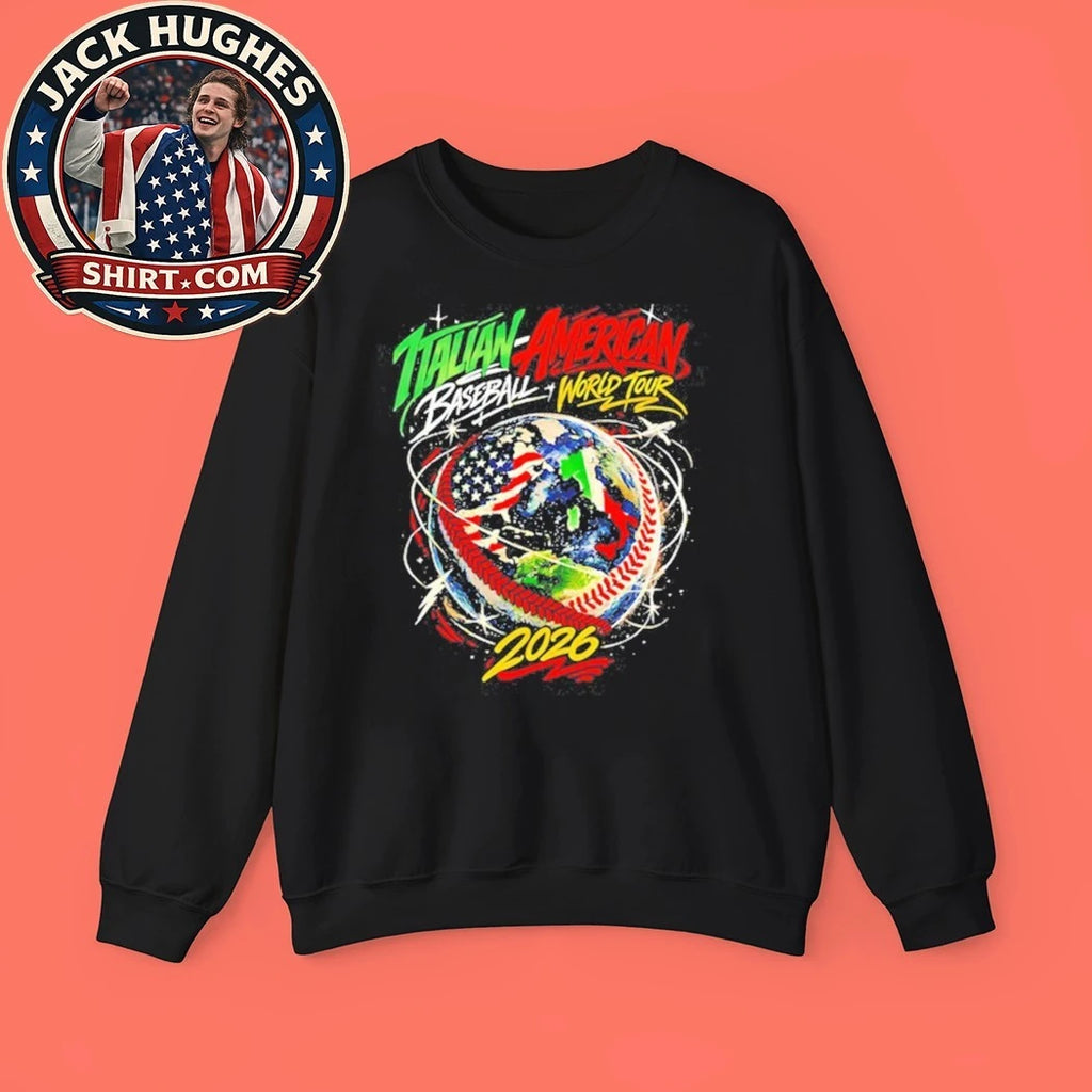 Italian American Baseball World Tour 2026 Vintage Hoodie