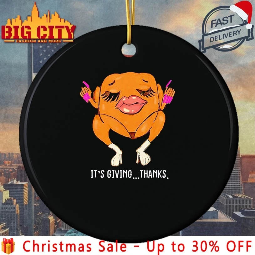It’s giving thanks turkey funny Happy Thanksgiving shirt