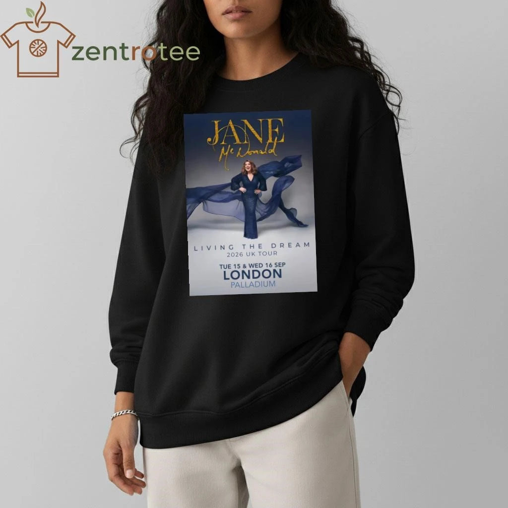 JANE McDONALD 2026 UK Tour LONDON Poster tee