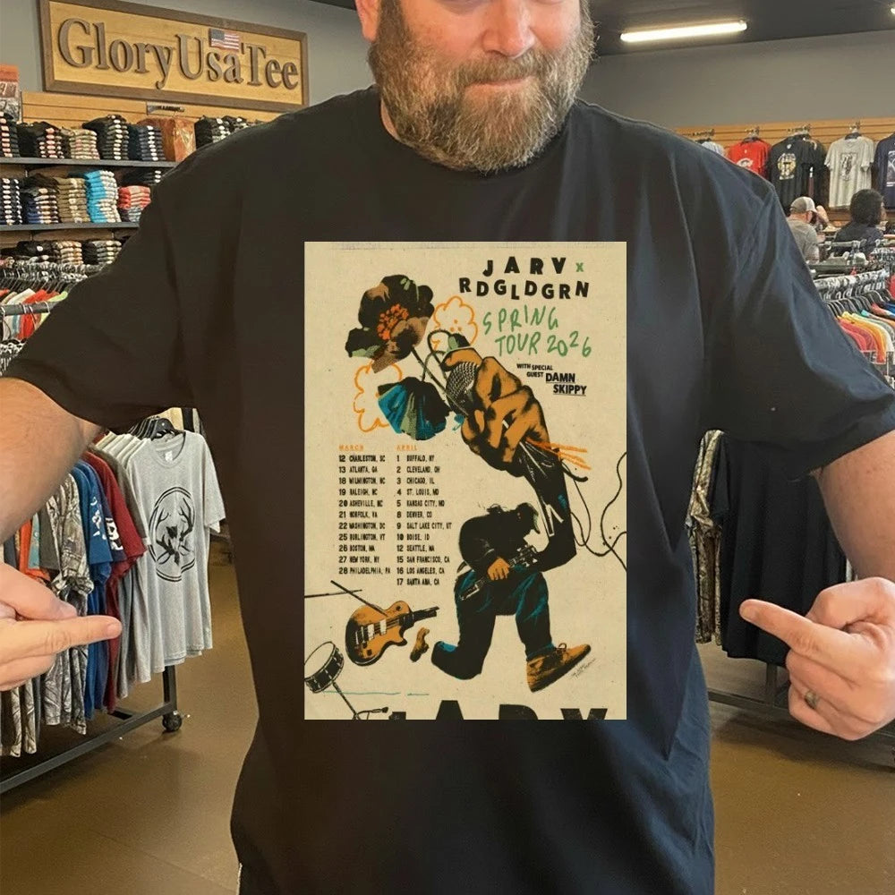 JARV With Red Gold Green 2026 Spring Shows Poster Shirt