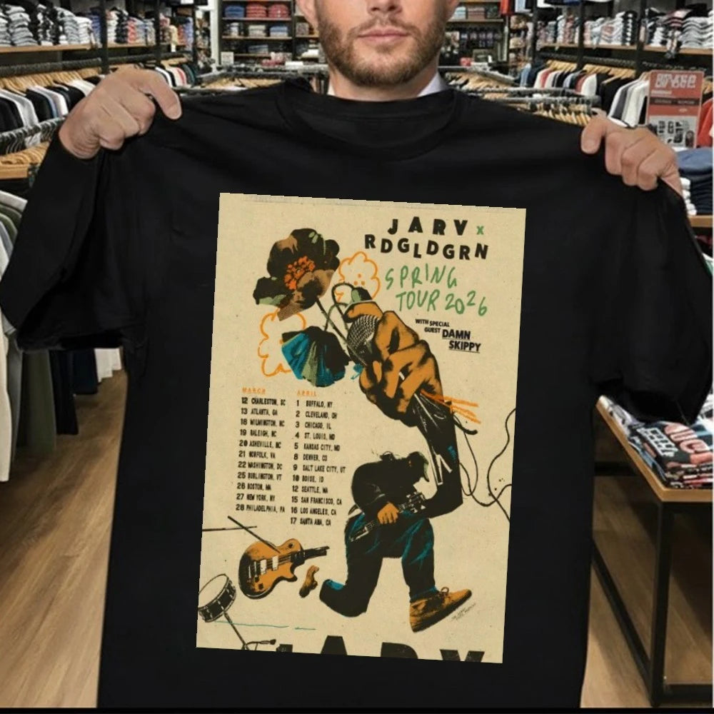 JARV With Red Gold Green 2026 Spring Shows Poster Shirt