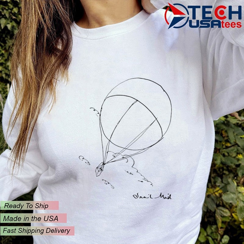Snail mail hot air balloon shirt
